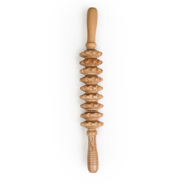 Step Balance MuscleGlide wooden massage roller, product view 1