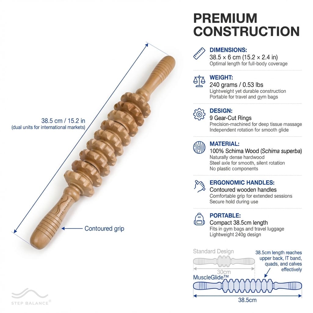 Bastón de recuperación de madera Muscleglide™ 