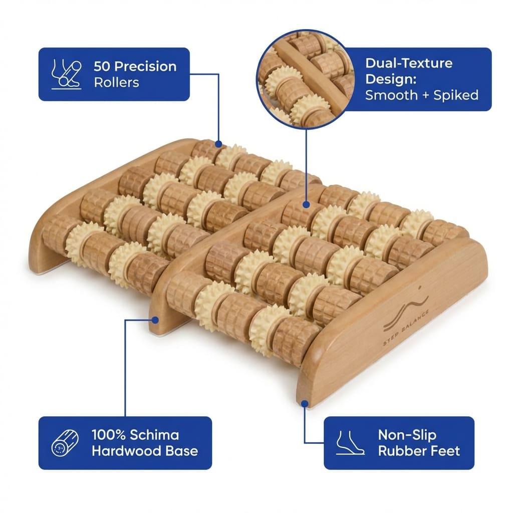 Reflexroll™ Wooden Foot Massager