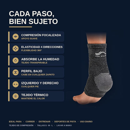 Step Balance Tobillera de compresión, infografía: características principales