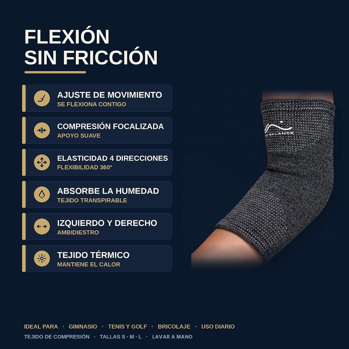 Step Balance Codera de compresión, infografía: características principales