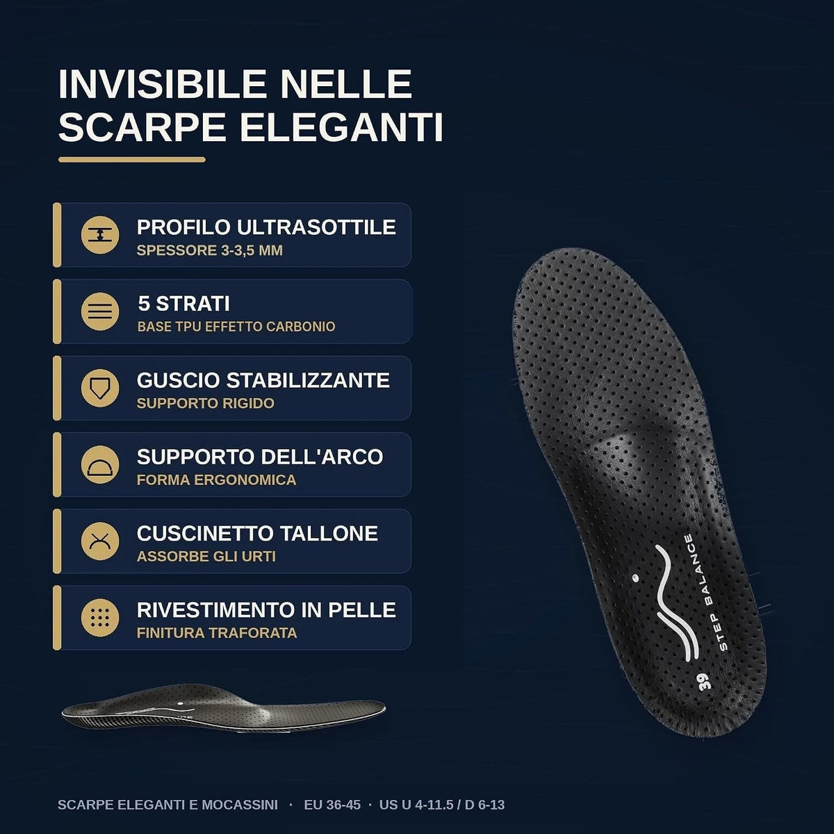 Step Balance Solette Slim Fit, infografica: caratteristiche principali