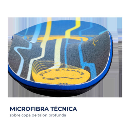 Plantillas Sports Performance: microfibra técnica sobre copa de talón profunda